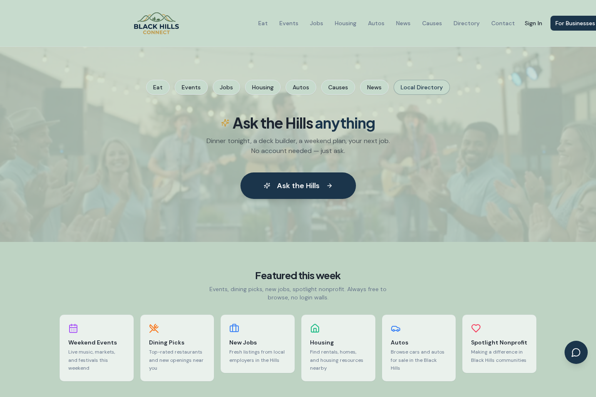 Black Hills Connect — The community hub for the Black Hills region.